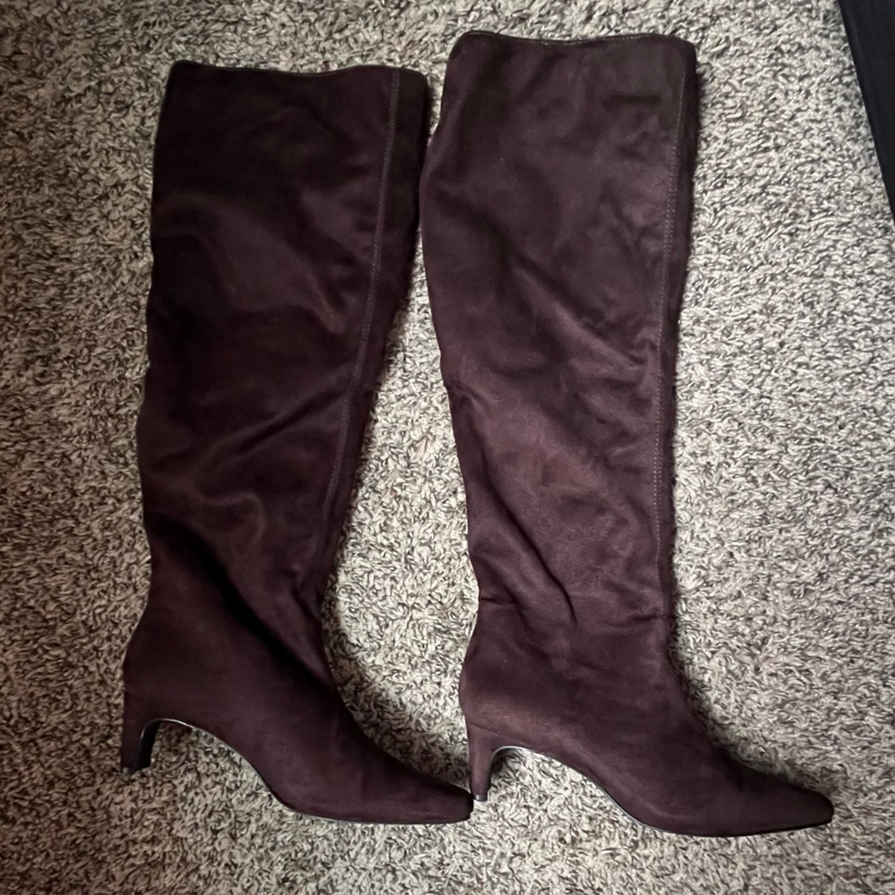 Like New! Banana Republic Brown Faux-Suede Slouch Boots sz7